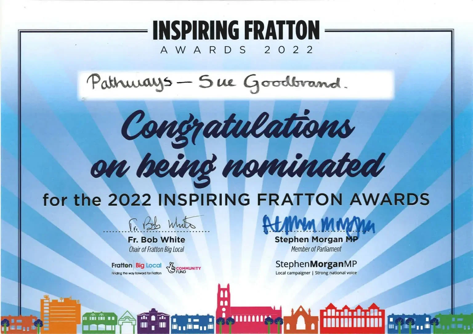 2022 Inspiring Fratton Awards